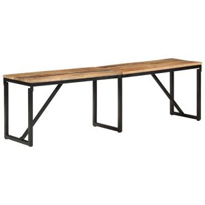 vidaXL b&aelig;nk 160x35x46 cm massivt mangotr&aelig;