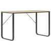 vidaXL computerbord 120x60x73 cm sort og egetr&aelig;sfarve