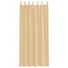 vidaXL voile-gardiner med løkker 2 stk. 140x245 cm sandfarvet