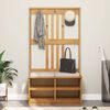 vidaXL Hall træ SANDNES 87x40x159,5 cm massivt fyrretræ