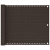 vidaXL altanafskærmning 75x600 cm HDPE brun