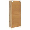vidaXL Highboard Artisan Egetr&aelig; 69,5 x 34 x 180 cm Konstrueret tr&aelig;