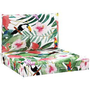 vidaXL pallehynder 2 stk. oxfordstof flerfarvet