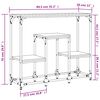 vidaXL konsolbord 89,5x28x76 cm konstrueret træ grå sonoma-eg