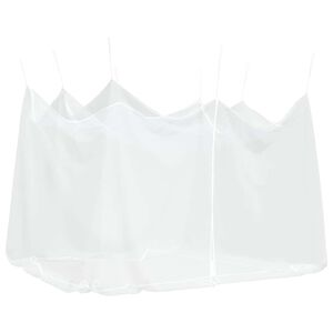 vidaXL myggenet til udend&oslash;rs brug 220 mesh hvid 300x300x250 cm