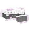 vidaXL sofas&aelig;t til haven 13 dele med hynder polyrattan beige