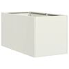 vidaXL plantekasse hvid 40x80x40 cm koldvalset st&aring;l