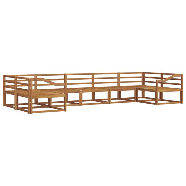 vidaXL Udend&oslash;rs sofagruppe 7 pcs Naturfarvet Massivt Akacietr&aelig;