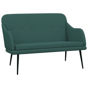 vidaXL b&aelig;nk 110x76x80 cm stof m&oslash;rkegr&oslash;n
