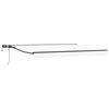 vidaXL Manuel markise-ramme med LED-lys Hvid og antracit 4,5 &times; 3,5 m