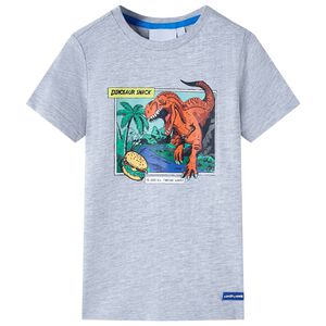 T-shirt til b&oslash;rn str. 116 gr&aring;