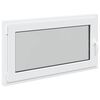 vidaXL K&aelig;ldervindue RISOR 110 x 50 cm PVC og glas Hvid