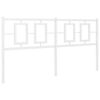 vidaXL sengegavl 150 cm metal hvid