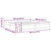 vidaXL sengeramme 180x200 cm massivt fyrretr&aelig;