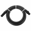 vidaXL sugeslange med messingkoblinger 1" 4 m PVC sort