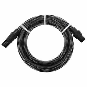 vidaXL sugeslange med messingkoblinger 1" 4 m PVC sort
