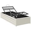vidaXL Elektrisk Justerbar Sengetramme Hvid 200 x 100 x 33,5 cm St&aring;l