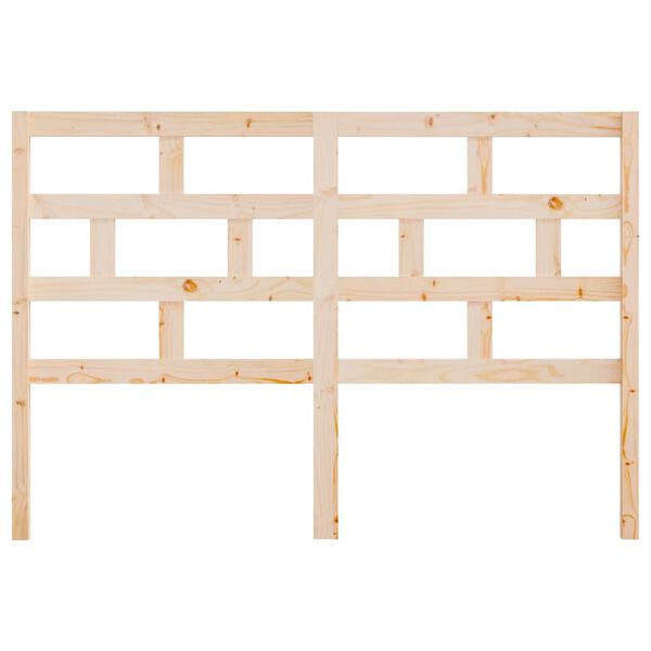 vidaXL sengegærde 126x4x100 cm massivt fyrretræ