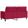 vidaXL 2-personers sofa 140 cm fl&oslash;jl vinr&oslash;d