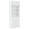 vidaXL opbevaringsskab 80x42,5x225 cm konstrueret tr&aelig; hvid