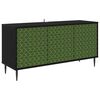 vidaXL TV-skab GELEEN 102 x 33 x 51 cm Sort eg Konstrueret tr&aelig;