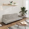 vidaXL 2-personers sovesofa fl&oslash;jl lysegr&aring;