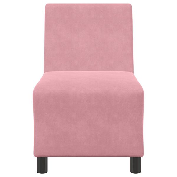 vidaXL modul&aelig;r sofa uden arml&aelig;n lyser&oslash;d 55 cm fl&oslash;jl