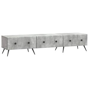 vidaXL TV-skab med skuffe Betongr&aring; 147 x 34,5 x 30 cm Konstrueret tr&aelig;