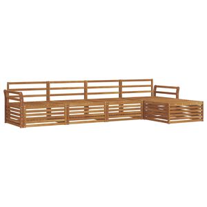 vidaXL Udend&oslash;rs sofagruppe 5 pcs Naturfarvet Massivt Akacietr&aelig;