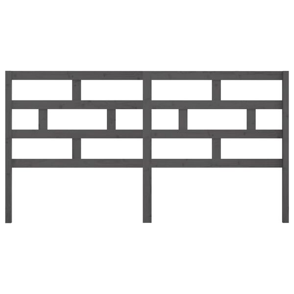 vidaXL sengeg&aelig;rde 206x4x100 cm massivt fyrretr&aelig; gr&aring;