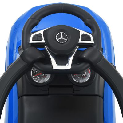 vidaXL kørbar bil med skubbestang Mercedes Benz GLE63 blå