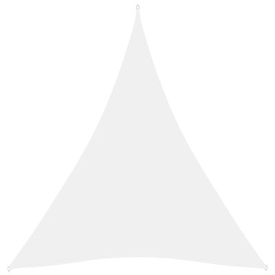 vidaXL solsejl 5x6x6 m trekantet oxfordstof hvid