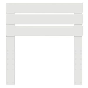 vidaXL Hovedg&aelig;rde med hovedg&aelig;rde Hvid 75 cm Konstrueret tr&aelig;