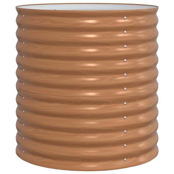 vidaXL H&aelig;vet bed Brun 80 x 80 x 81 cm St&aring;l