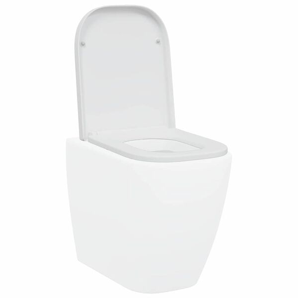 vidaXL Hurtig Udløsnings Toiletbræt Hvid 44.5 x 35 x 3.6 cm Duroplast