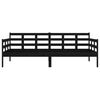 vidaXL daybed massivt fyrretræ sort 90x190 cm