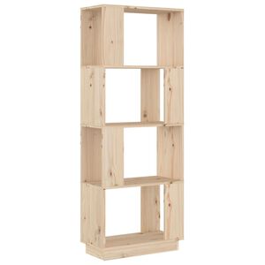 vidaXL bogreol/rumdeler 51x25x132 cm massivt fyrretr&aelig;