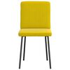 vidaXL spisebordsstole 2 stk. fløjl gul