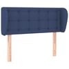 vidaXL sengegavl med kanter 103x23x78/88 cm stof bl&aring;
