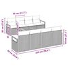 vidaXL Havesofa Sæt med opbevaring 9 pcs Beige og lys grå polyrattan