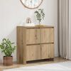 vidaXL Sideboard Artisan Egetræ 70 x 41 x 75 cm Konstrueret træ