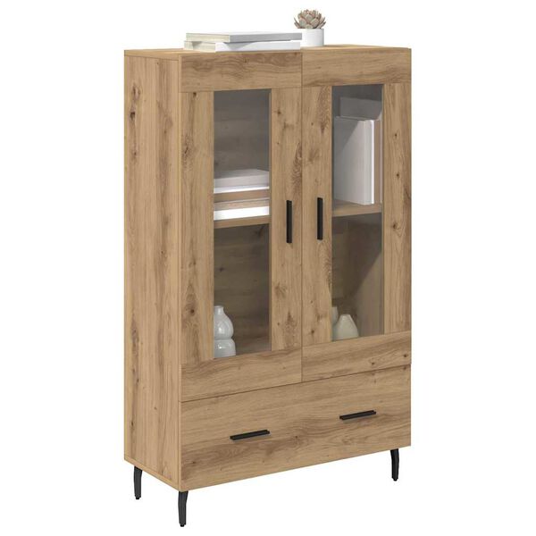 vidaXL Highboard Artisan Egetr&aelig; 69,5 x 31 x 115 cm Konstrueret tr&aelig;