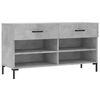 vidaXL skob&aelig;nk 102x35x55 cm konstrueret tr&aelig; betongr&aring;