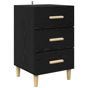 vidaXL Natskab Sort eg 40 x 40 x 66 cm Konstrueret tr&aelig;