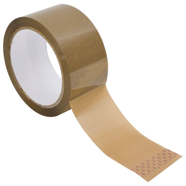 vidaXL pakketape 72 stk. 48 mm x 66 m brun