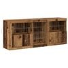vidaXL LED Sideboard Gammelt tr&aelig; 162 x 37 x 67 cm Konstrueret tr&aelig;