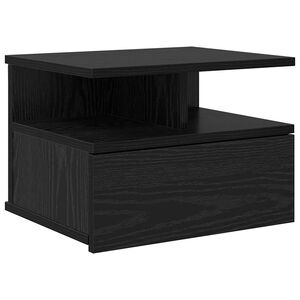 vidaXL Flydende Natbord Sort eg 40 x 31 x 28 cm Konstrueret tr&aelig;