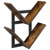 vidaXL V&aelig;gh&aelig;ngt Flydende Hylde R&oslash;get eg 43 x 15 x 47 cm
