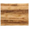 vidaXL bordplade 110x80x2,5 cm naturlig kant massivt ru mangotr&aelig;