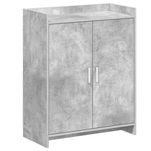 vidaXL Sko skab med d&oslash;r Betongr&aring; 73,5 x 36 x 92 cm Konstrueret tr&aelig;
